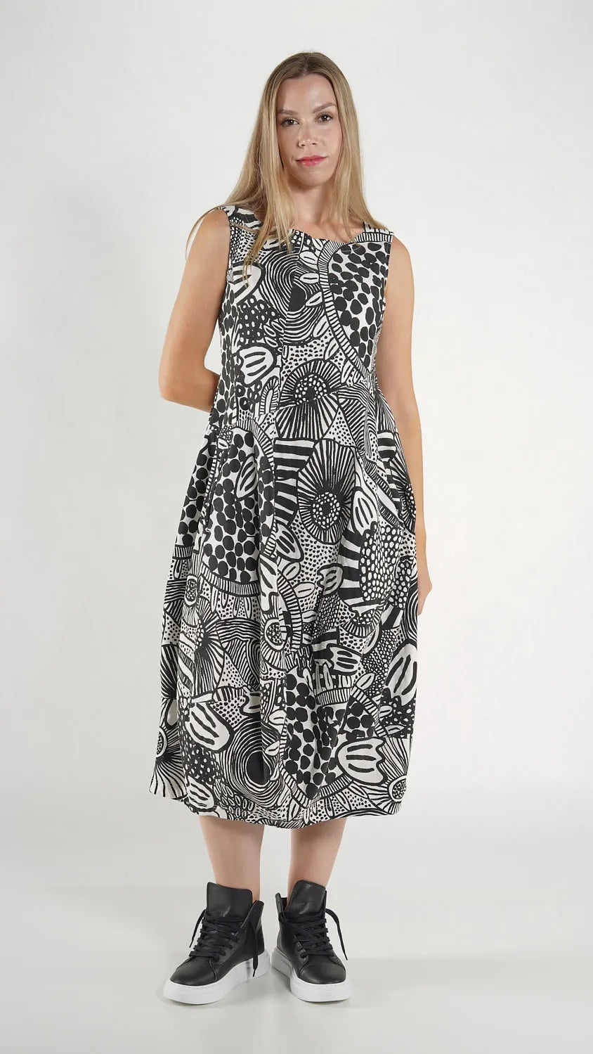 RUNDHOLZ - Abito fantasia, Black Print