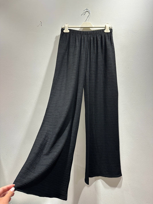 KNIT KNIT - Pantalone palazzo, Nero