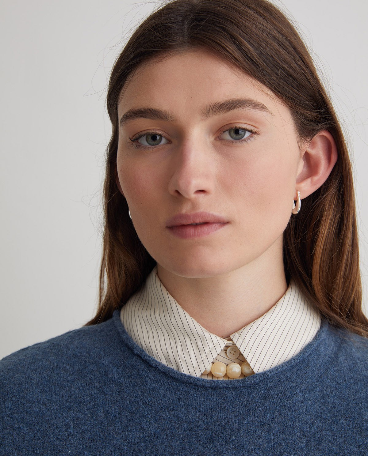 YERSE - Maglia misto cotone e lana, Royal Blue