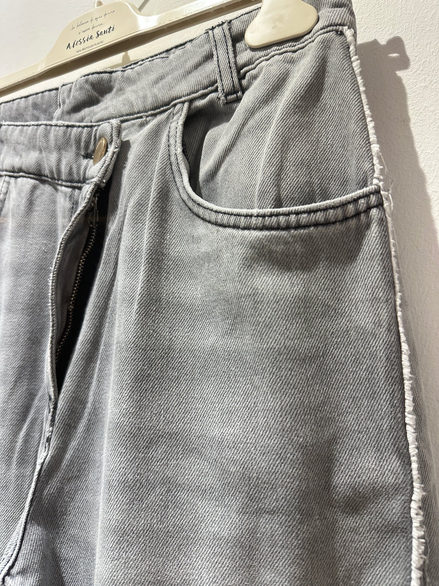 ALESSIA SANTI - Jeans con risvolto, grigio