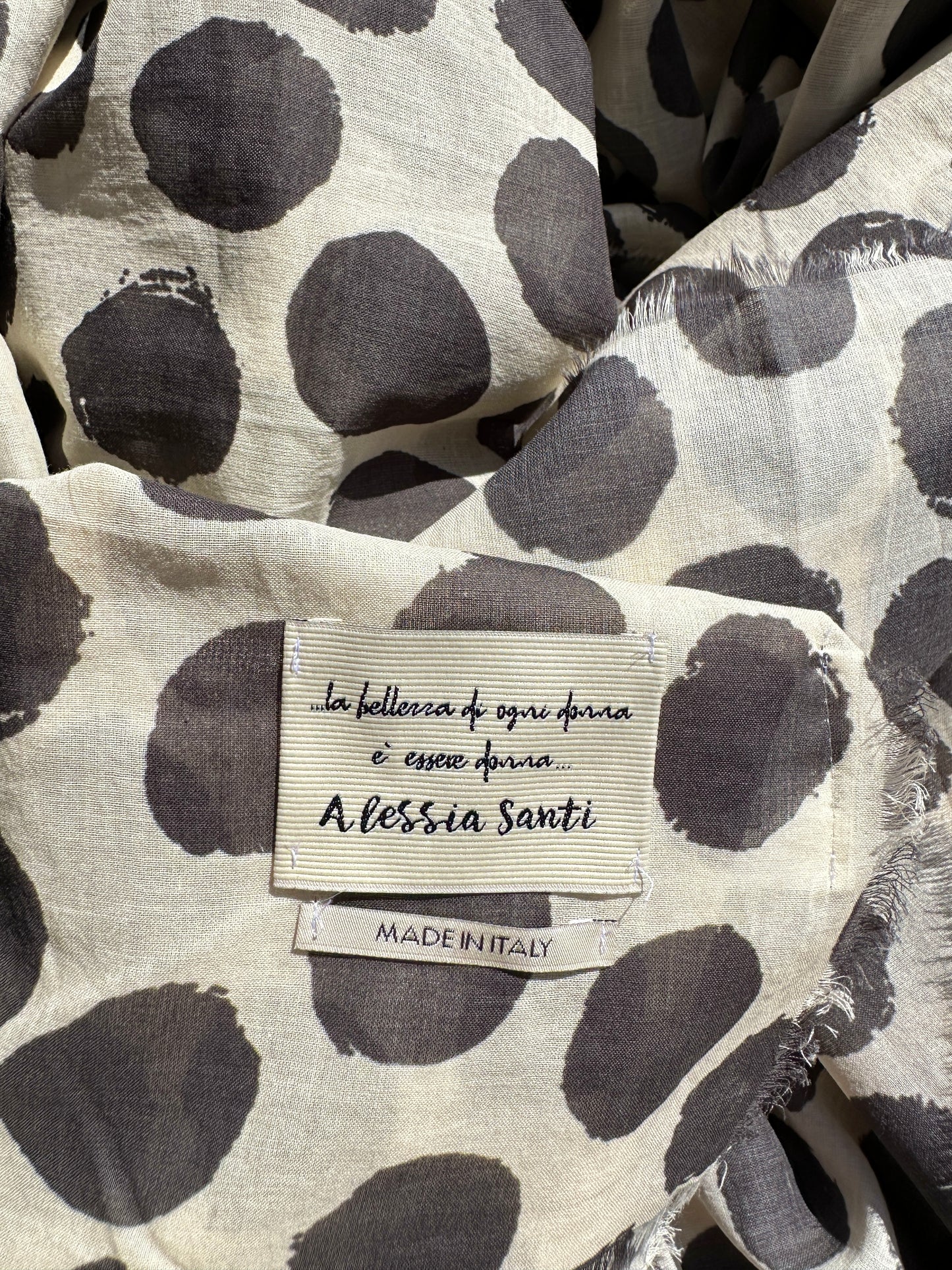 ALESSIA SANTI - Sciarpa pois, Nero