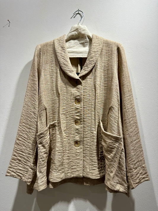TADASHI - Giacca nervature, Beige
