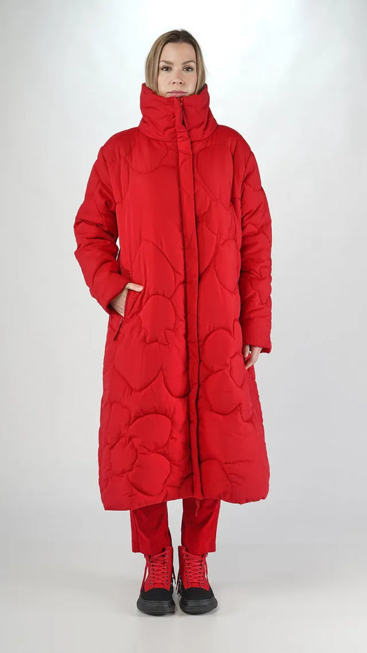 RUNDHOLZ - Piumino lungo imbottito, Red