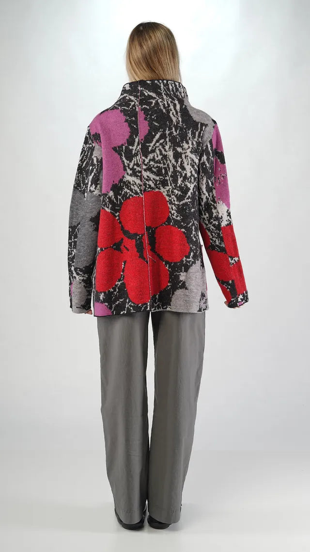 RUNDHOLZ - Cardigan misto lana jaquard, Multicolor