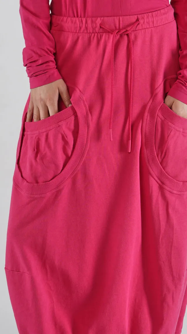 RUNDHOLZ - Gonna con tasche, Fucsia