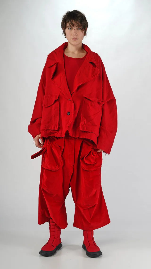 RUNDHOLZ - Cappotto corto in lana, Red