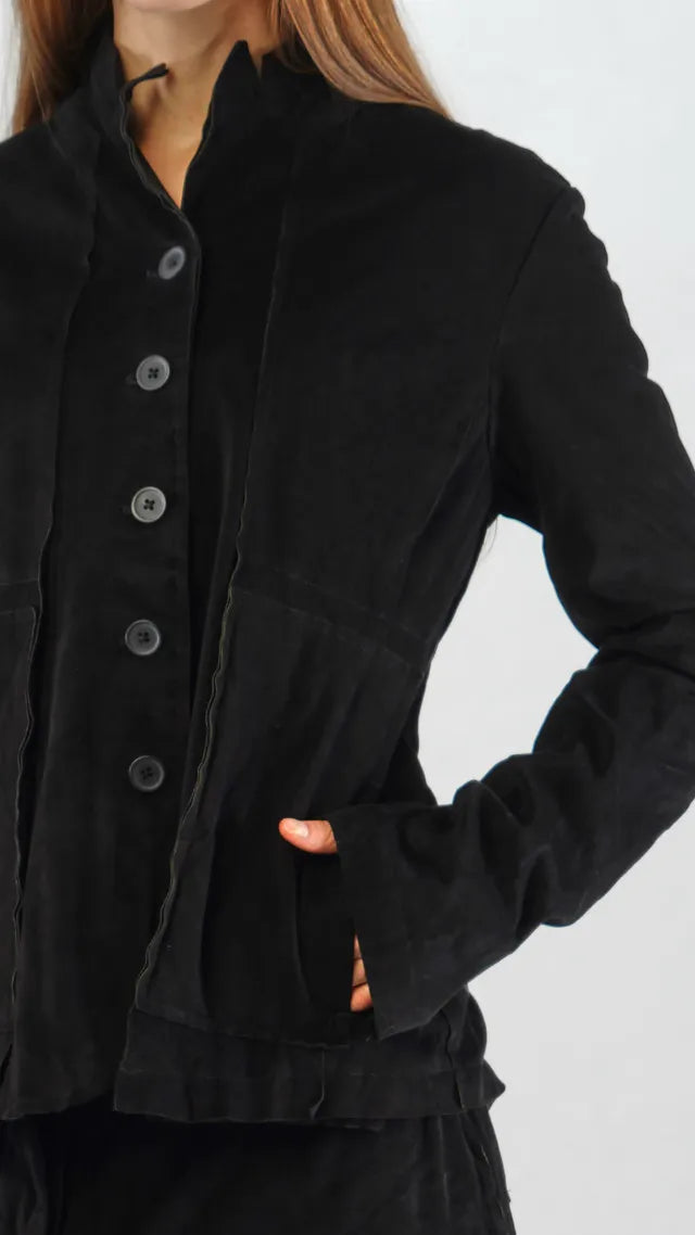 RUNDHOLZ - Giacca in cupro, Black