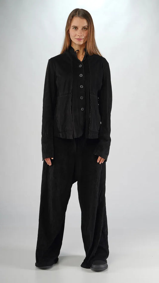 RUNDHOLZ - Giacca in cupro, Black