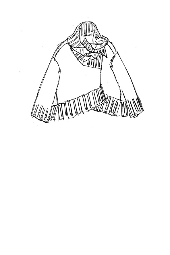 RUNDHOLZ BLACK LABEL - Maglione asimmetrico