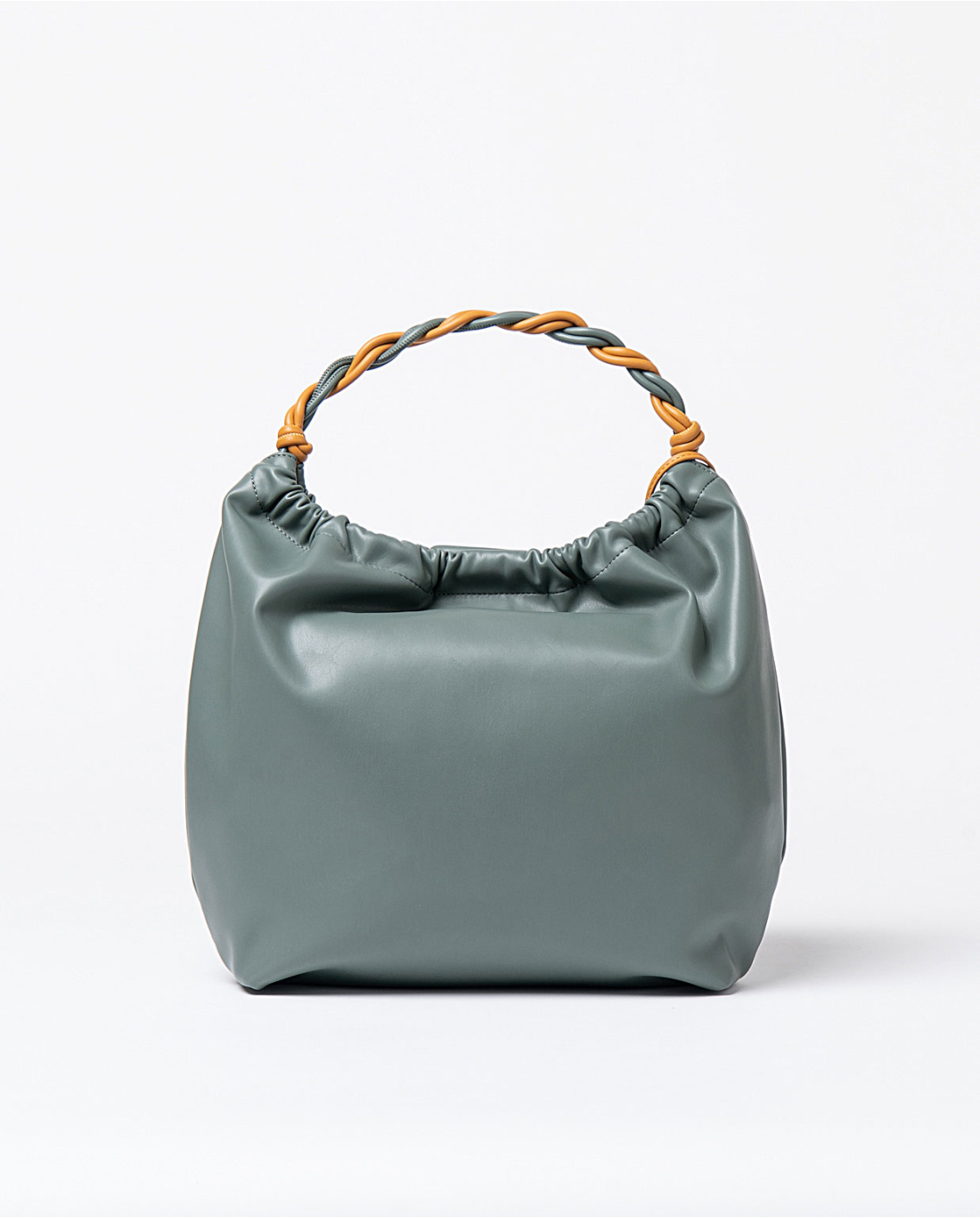 SURKANA - Borsa ecopelle con pochette, Blu acciaio