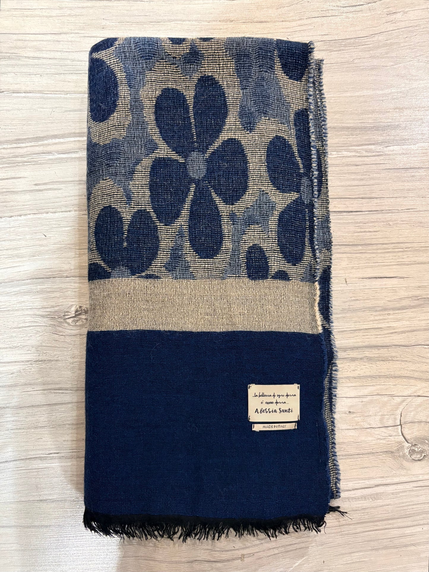 ALESSIA SANTI - Sciarpa rettangolare, Blu