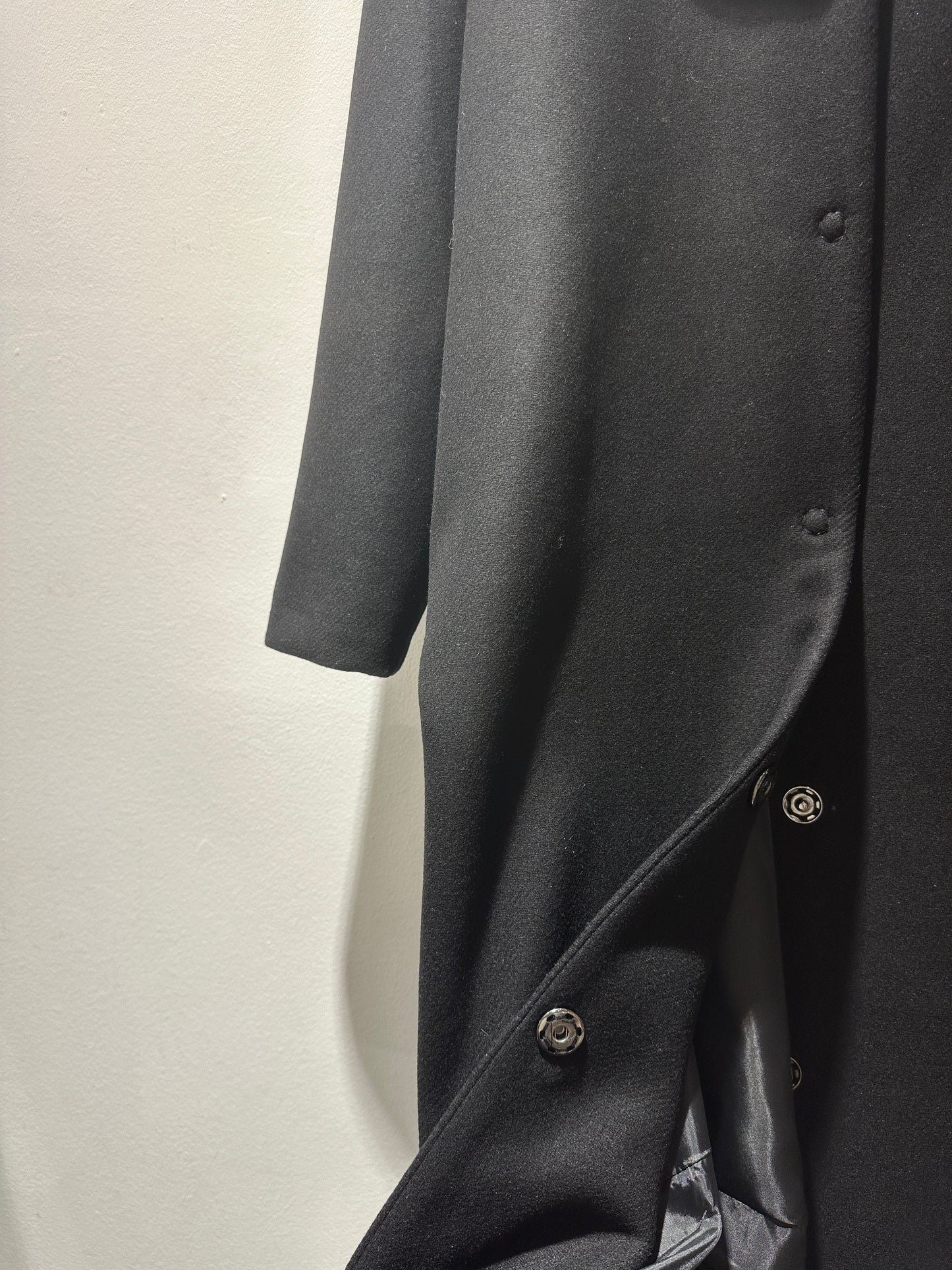 JM Design - Cappotto lungo misto lana, Nero