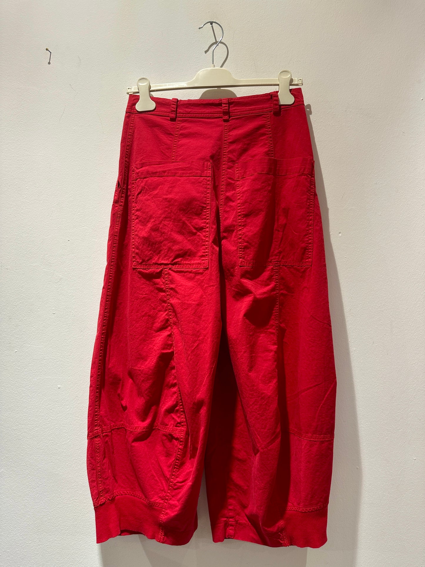 RUNDHOLZ - Pantalone gamba ampia, Red