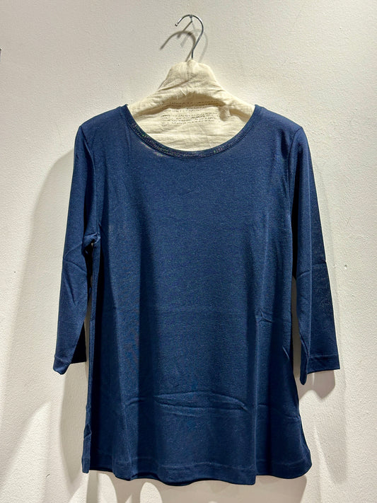 MAMA B - T-shirt Lattea L, Blu