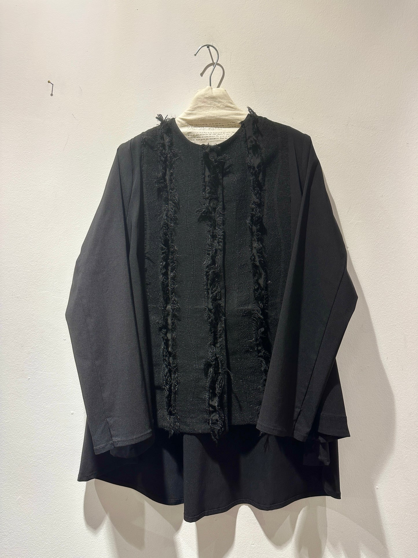 MANESERA - Giacca Fil Coupè, Nero