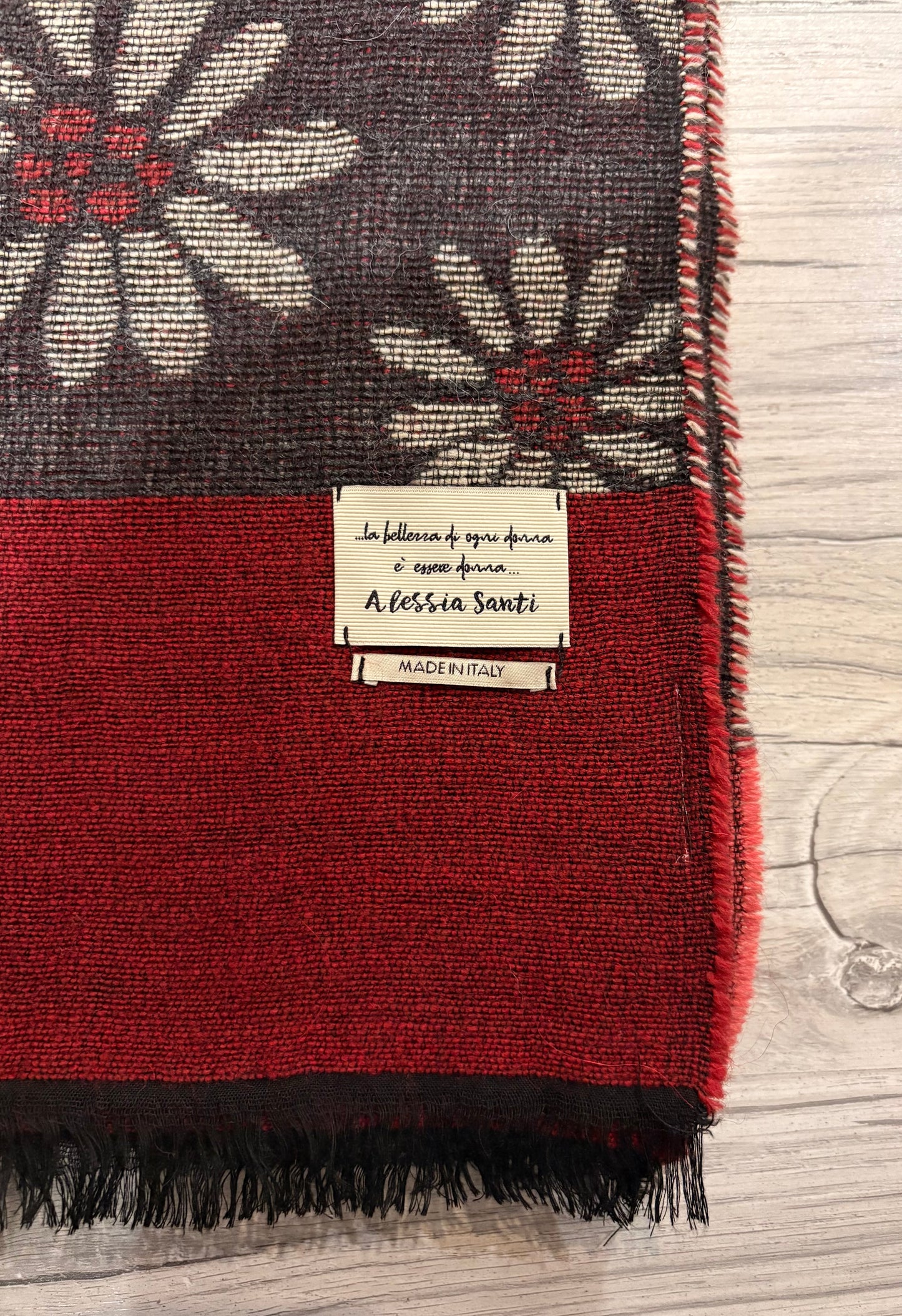 ALESSIA SANTI - Sciarpa rettangolare, Bordeaux