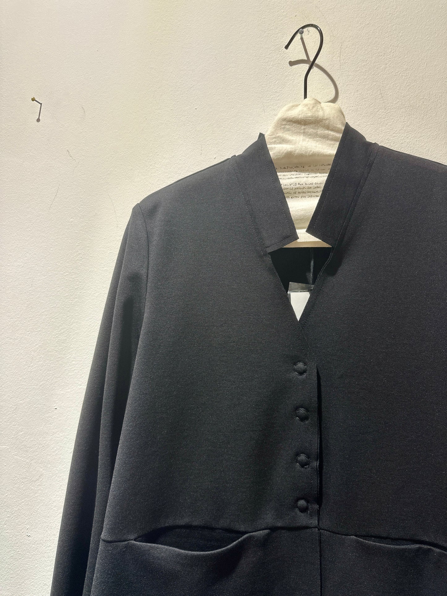 JM Design - Giacca liscia scollo a V, Nero