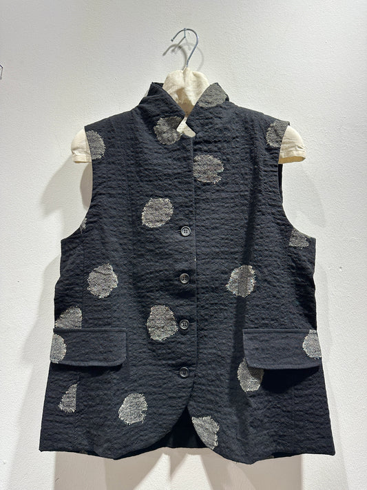 MAMA B - Gilet pois Kimchi S, Nero