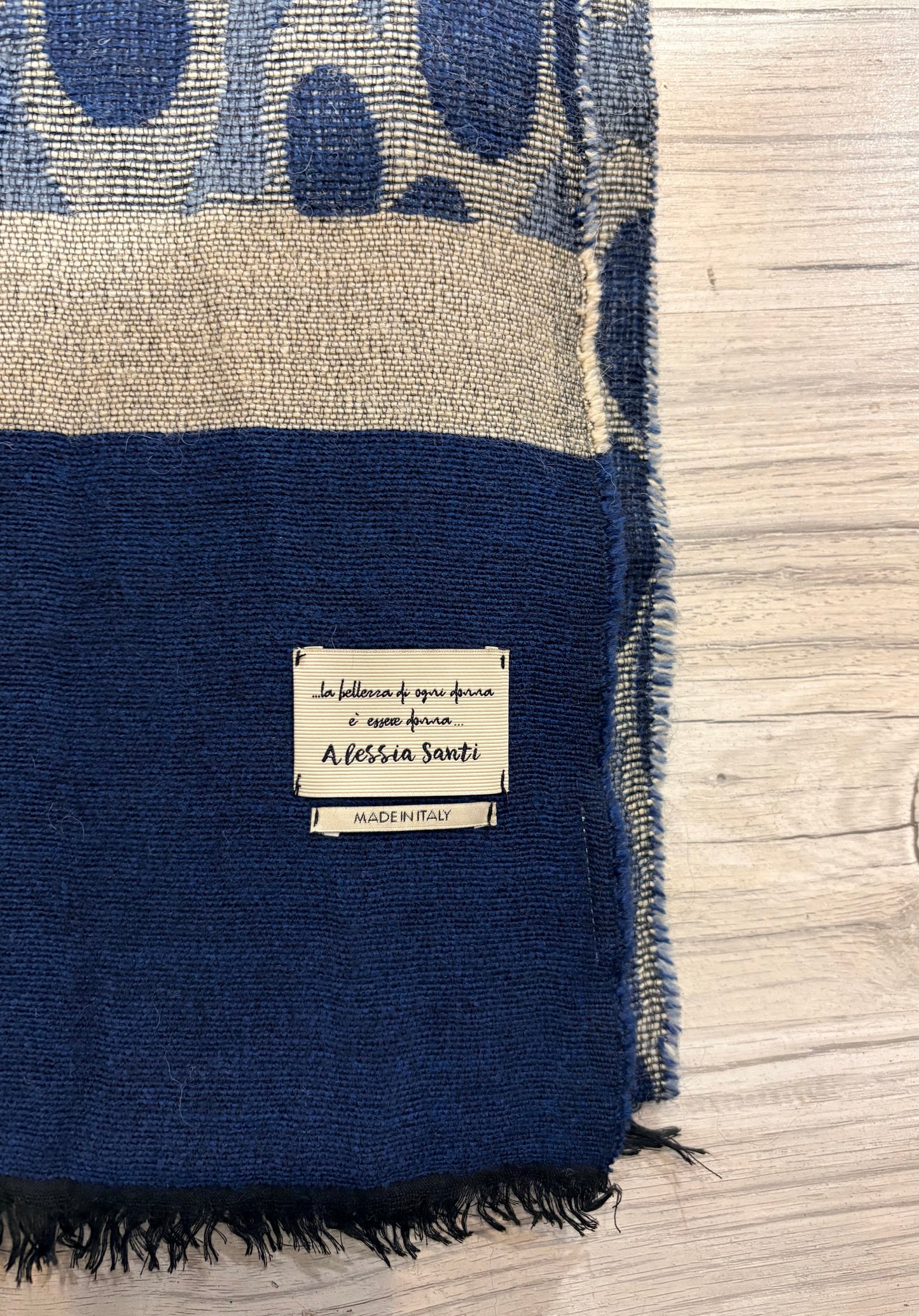 ALESSIA SANTI - Sciarpa rettangolare, Blu