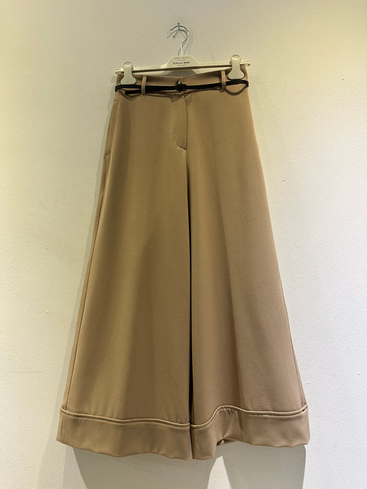 ALESSIA SANTI - Pantalone con cintura, Beige