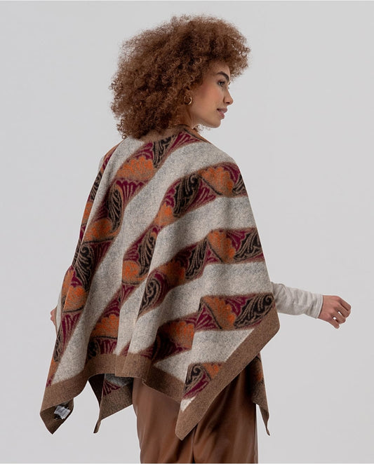 SURKANA - Poncho in maglia jacquard