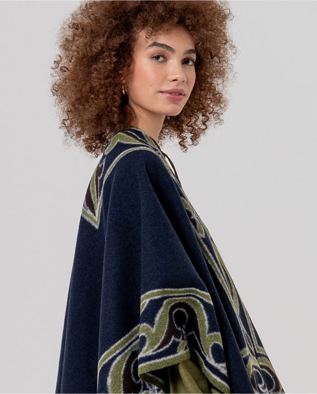 SURKANA - Poncho in maglia jacquard