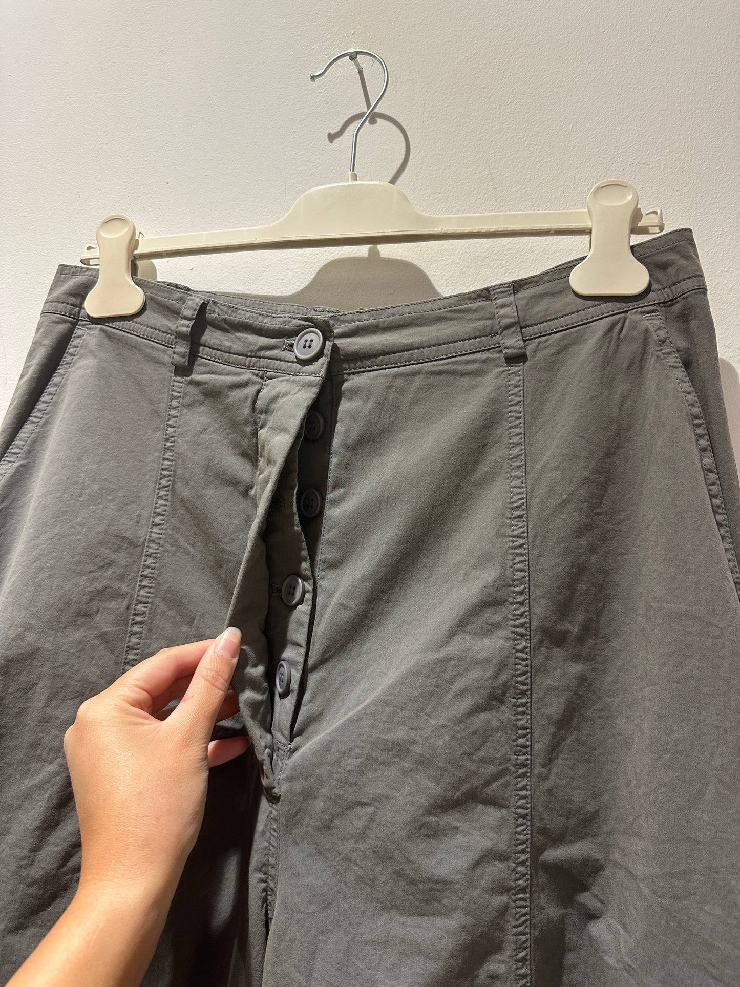 RUNDHOLZ - Pantalone gamba ampia, Grey