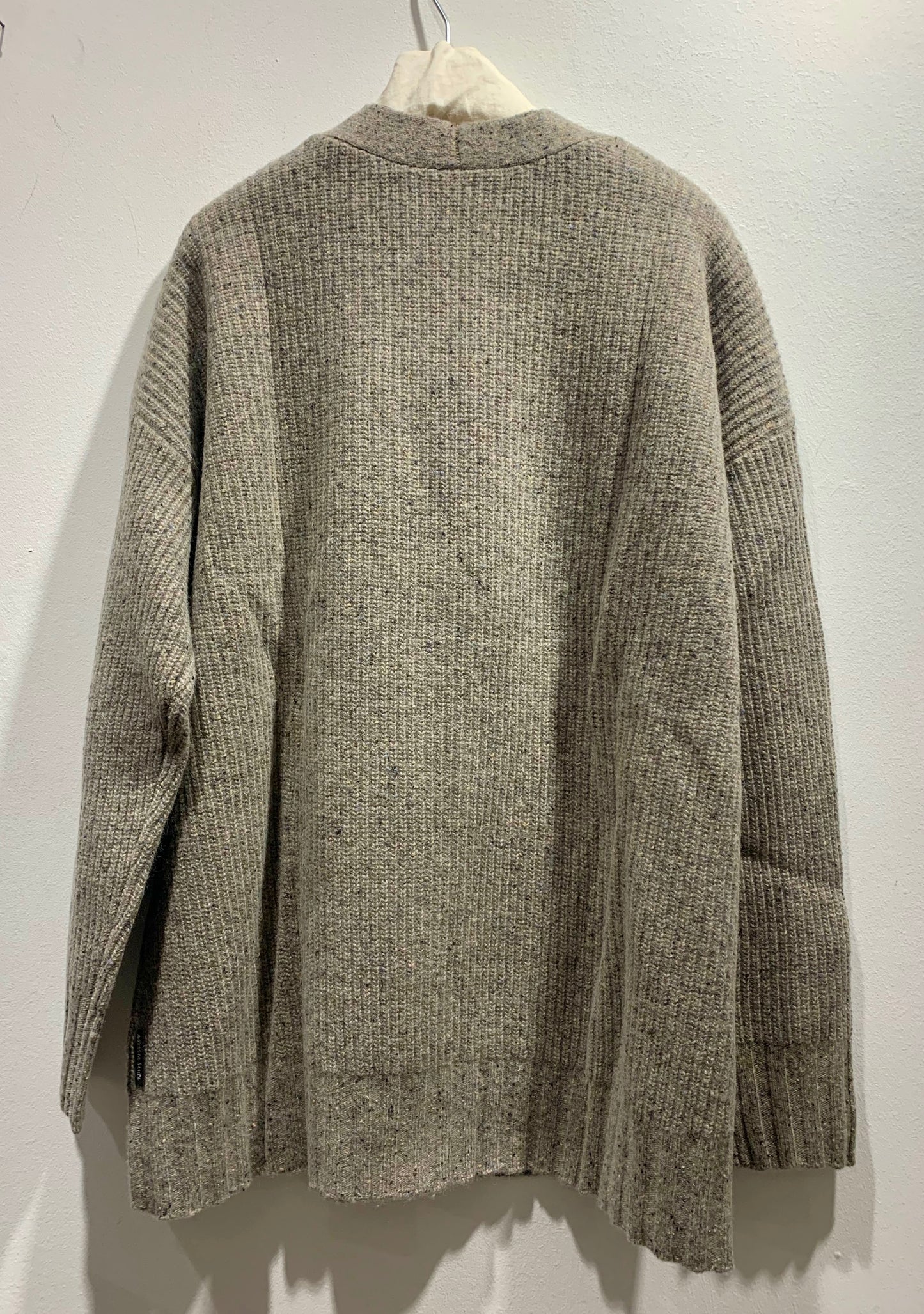 ALESSIA SANTI - Cardigan in lana con inserti, Beige