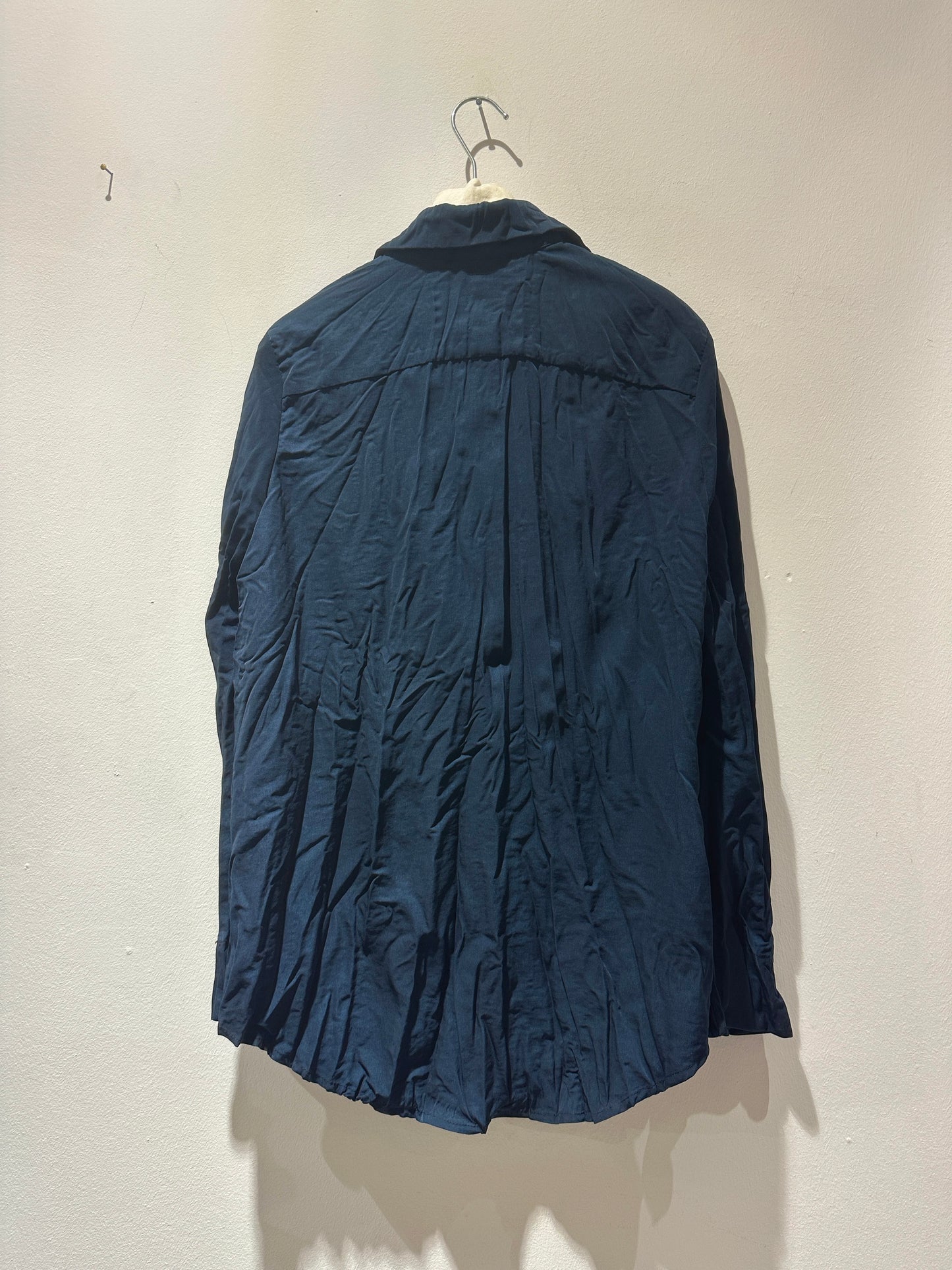 JM Design - Camicia stropicciata, Blu