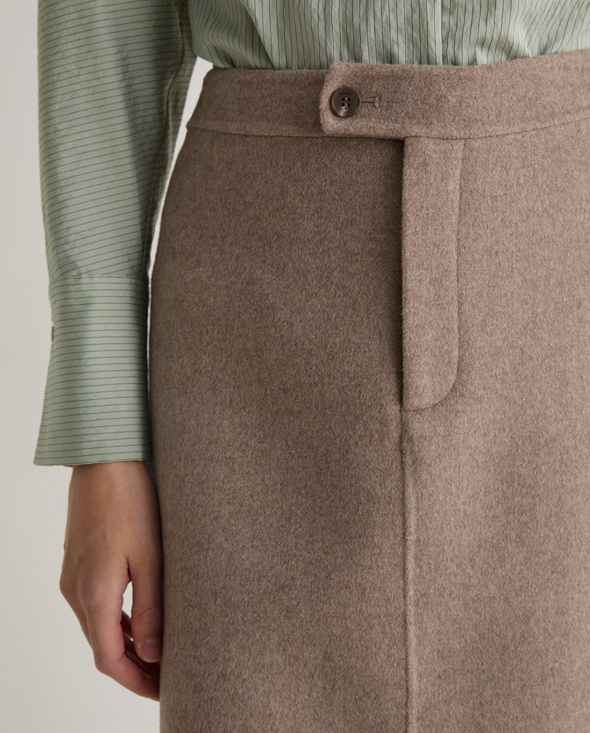 YERSE - Gonna misto lana, Beige
