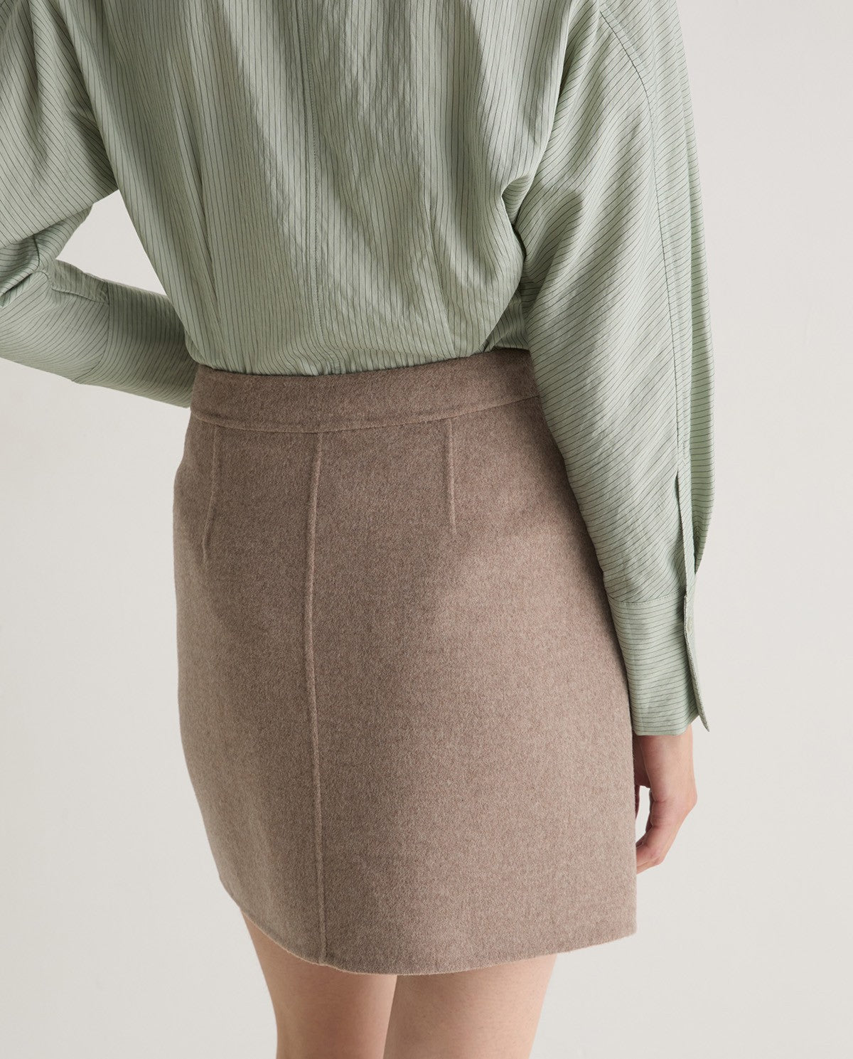 YERSE - Gonna misto lana, Beige