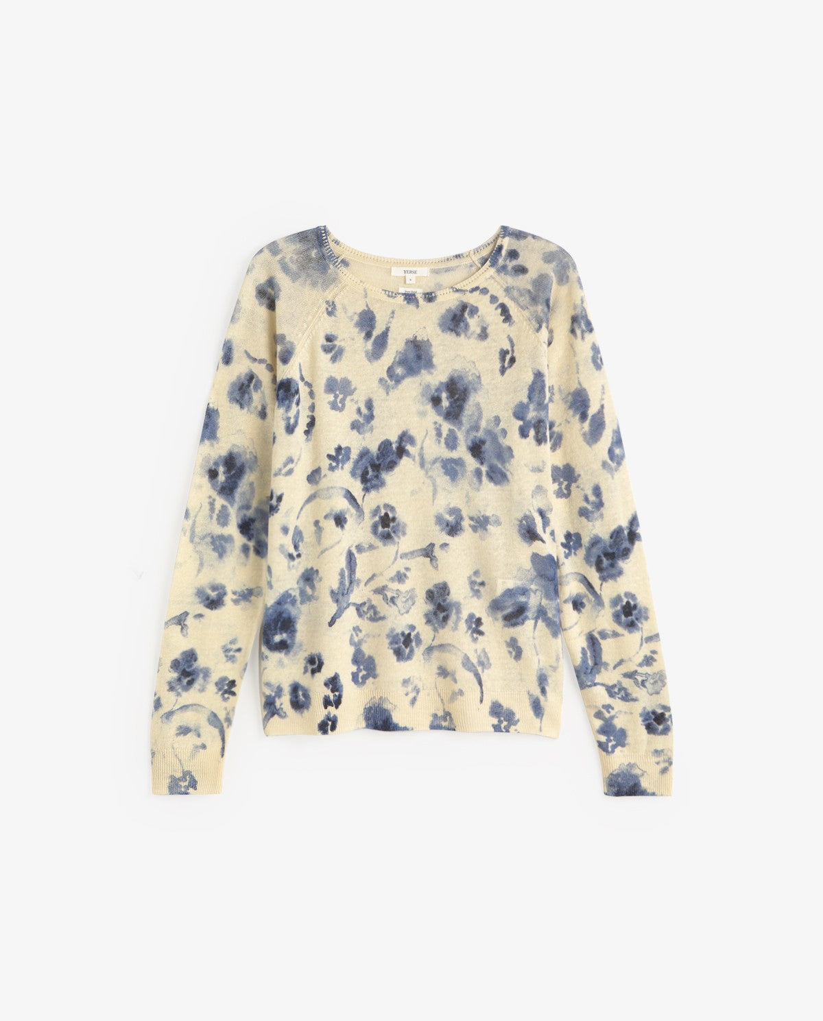 YERSE - Maglia floreale, Blu