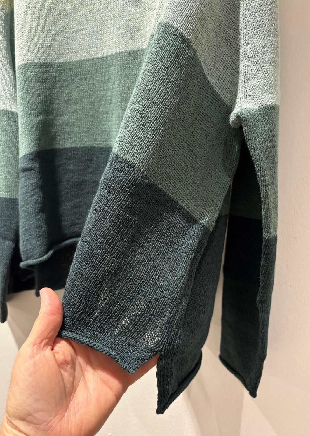 RUNDHOLZ - Pullover misto lino, Rainforest