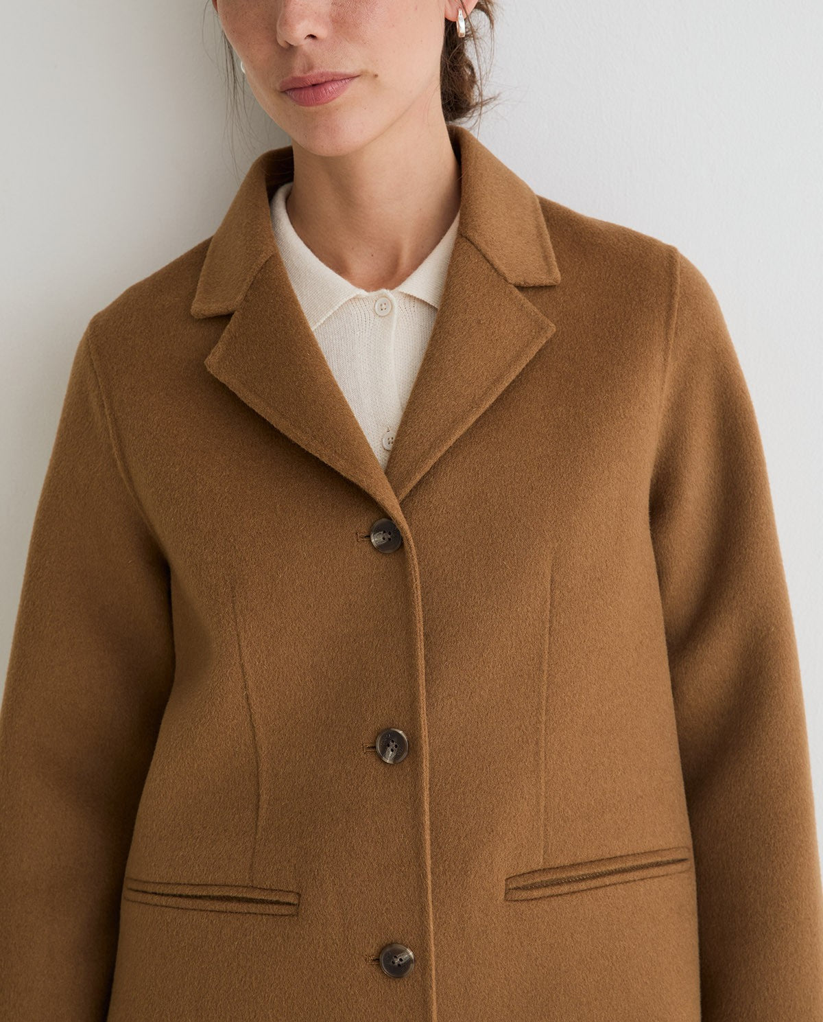 YERSE - Cappotto midi in misto lana