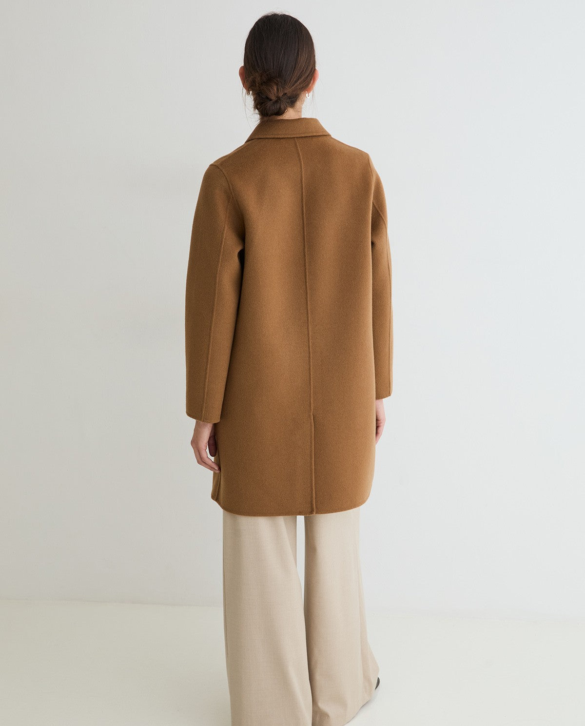 YERSE - Cappotto midi in misto lana