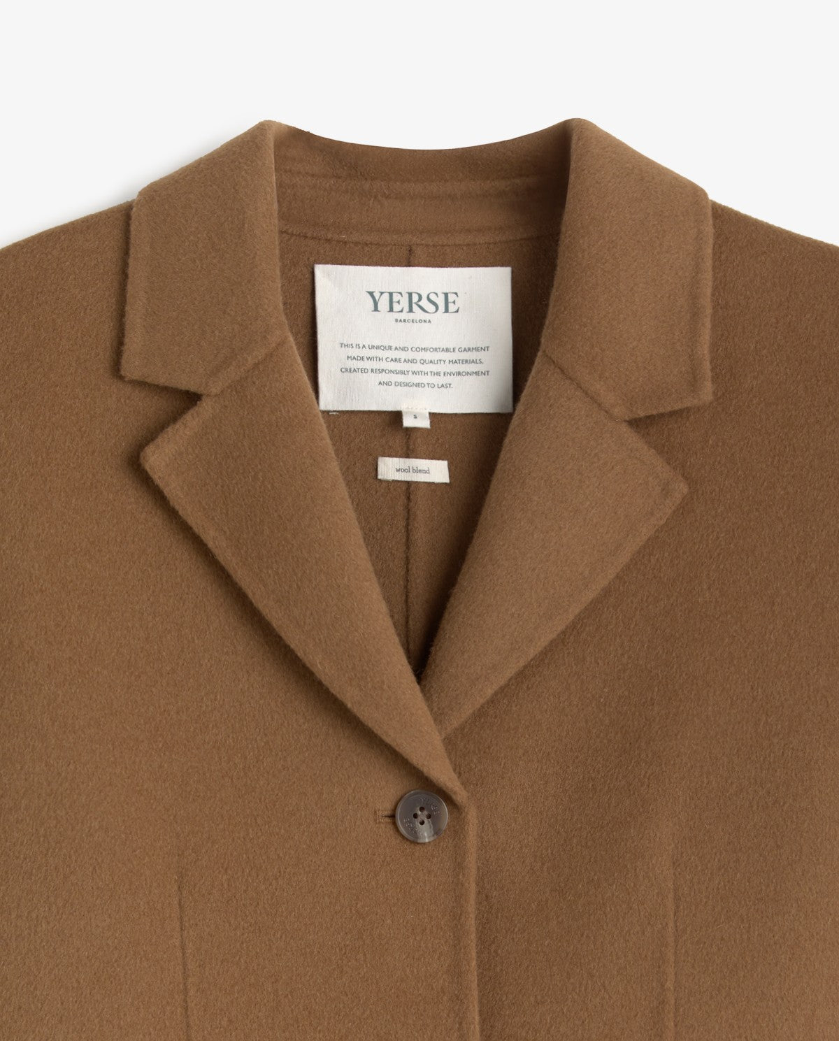 YERSE - Cappotto midi in misto lana