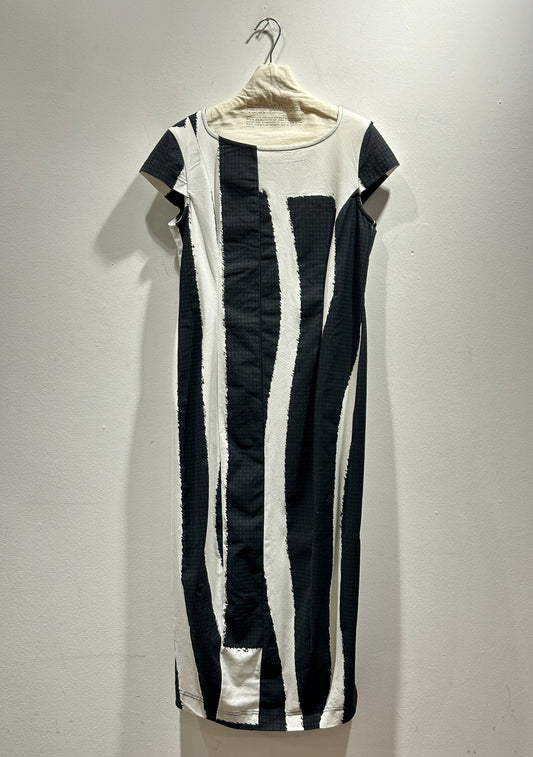 RUNDHOLZ - Abito linee, Black Print