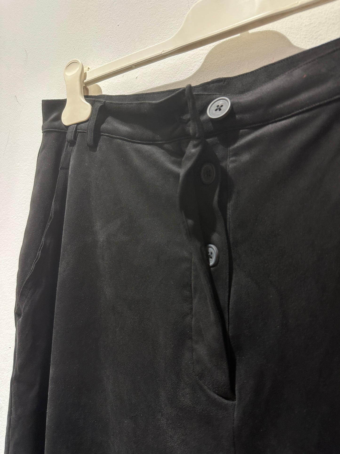 RUNDHOLZ - Pantalone in cupro, Black