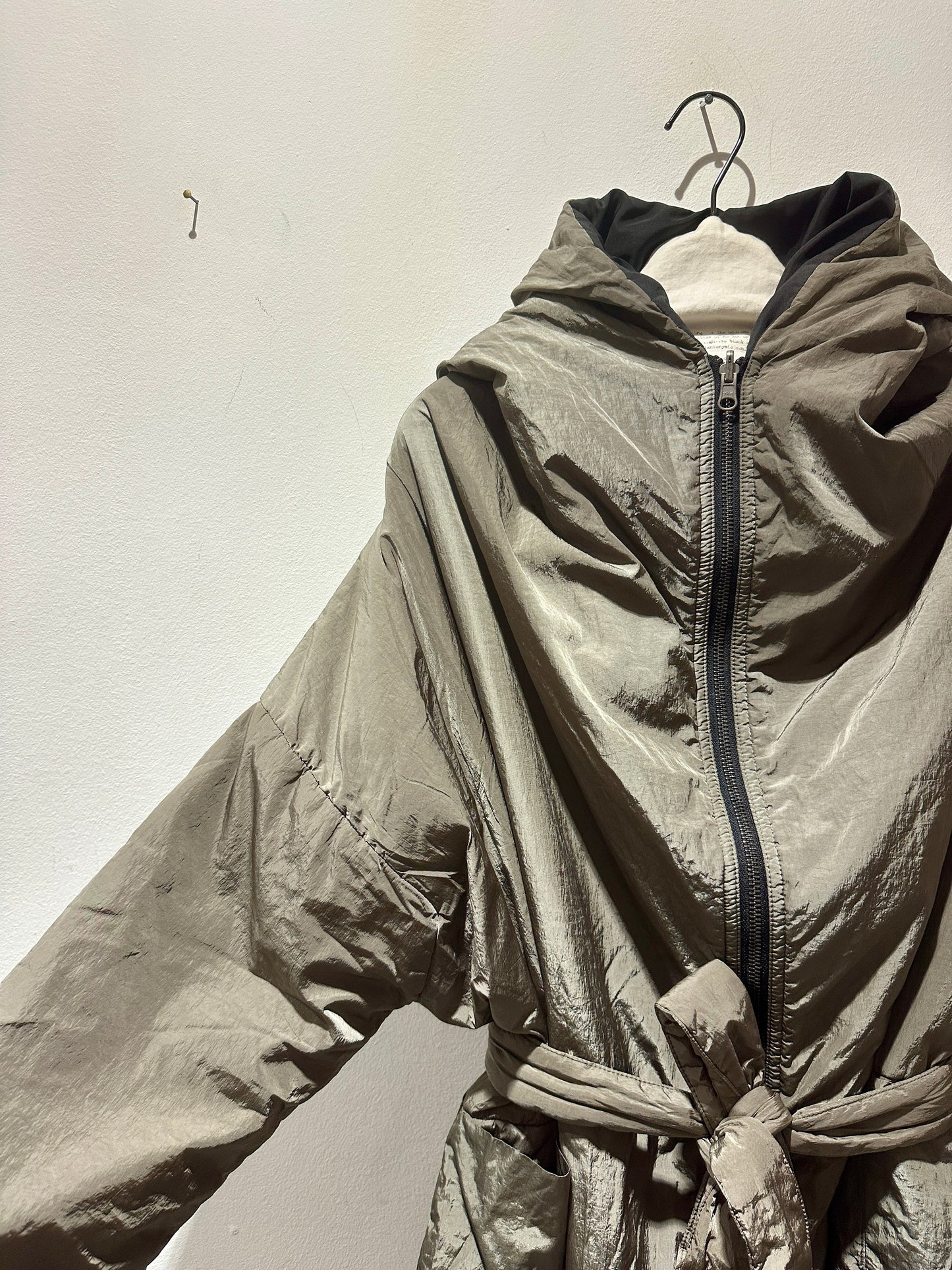 KIMONORAIN - Piumino lungo reversibile, Marron Glacè