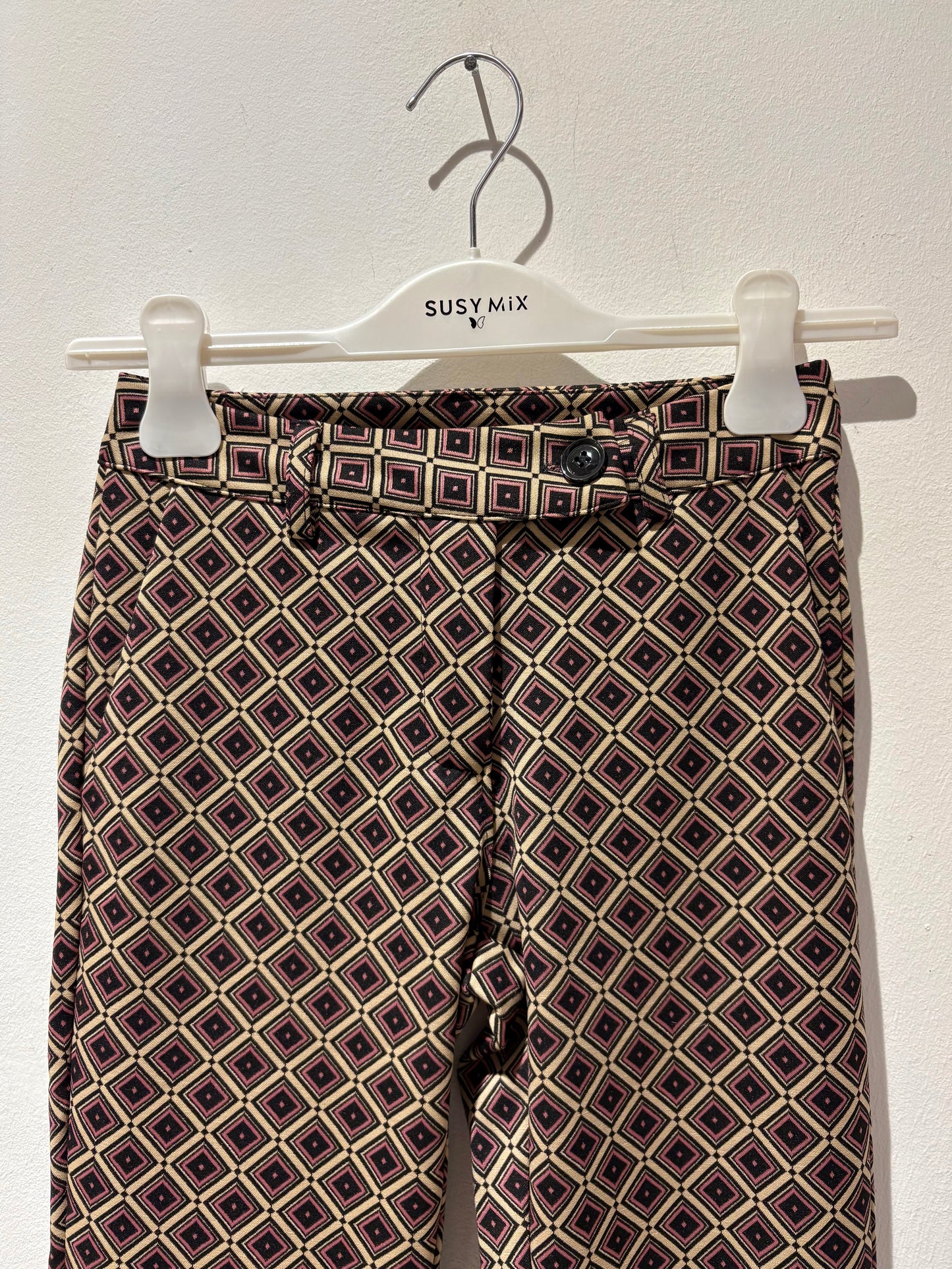 SUSY MIX - Pantalone dritto fantasia, Rosa