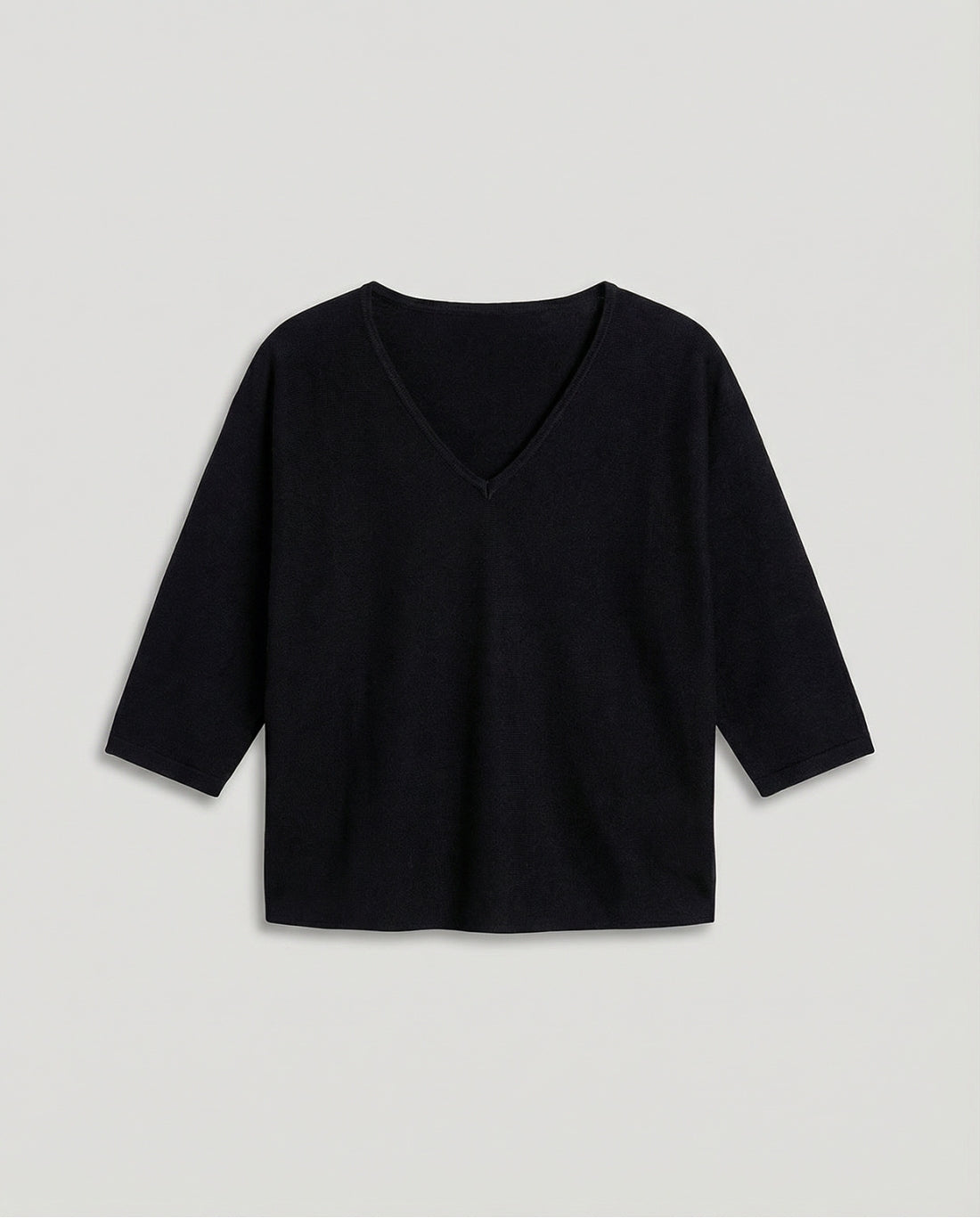 SURKANA - Maglia con maniche a pipistrello, Nero