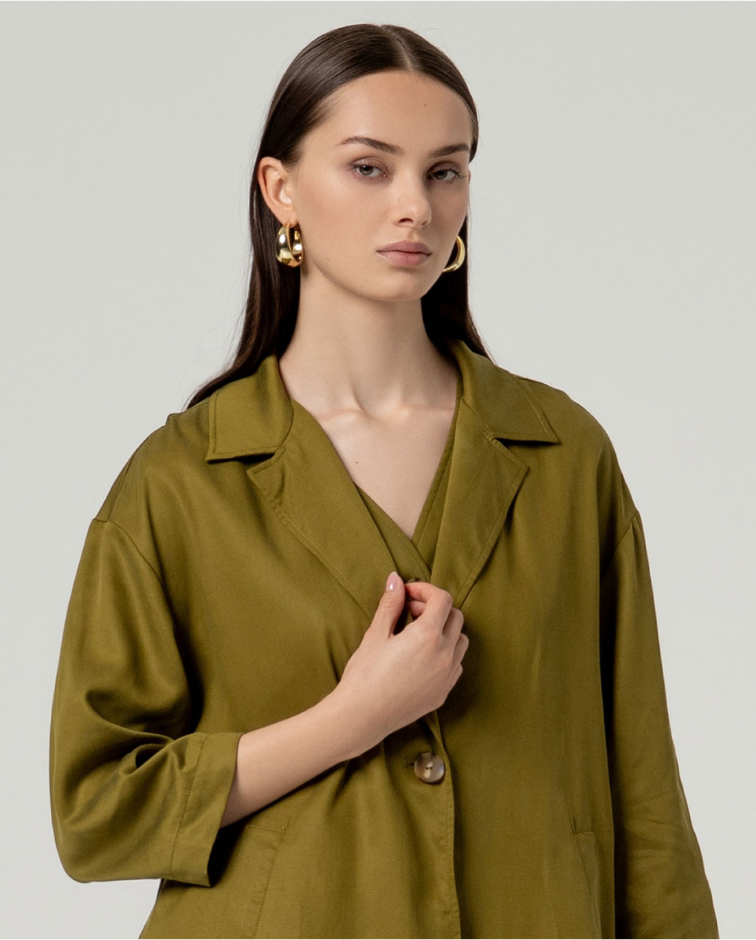 SURKANA - Giacca oversize, Olive