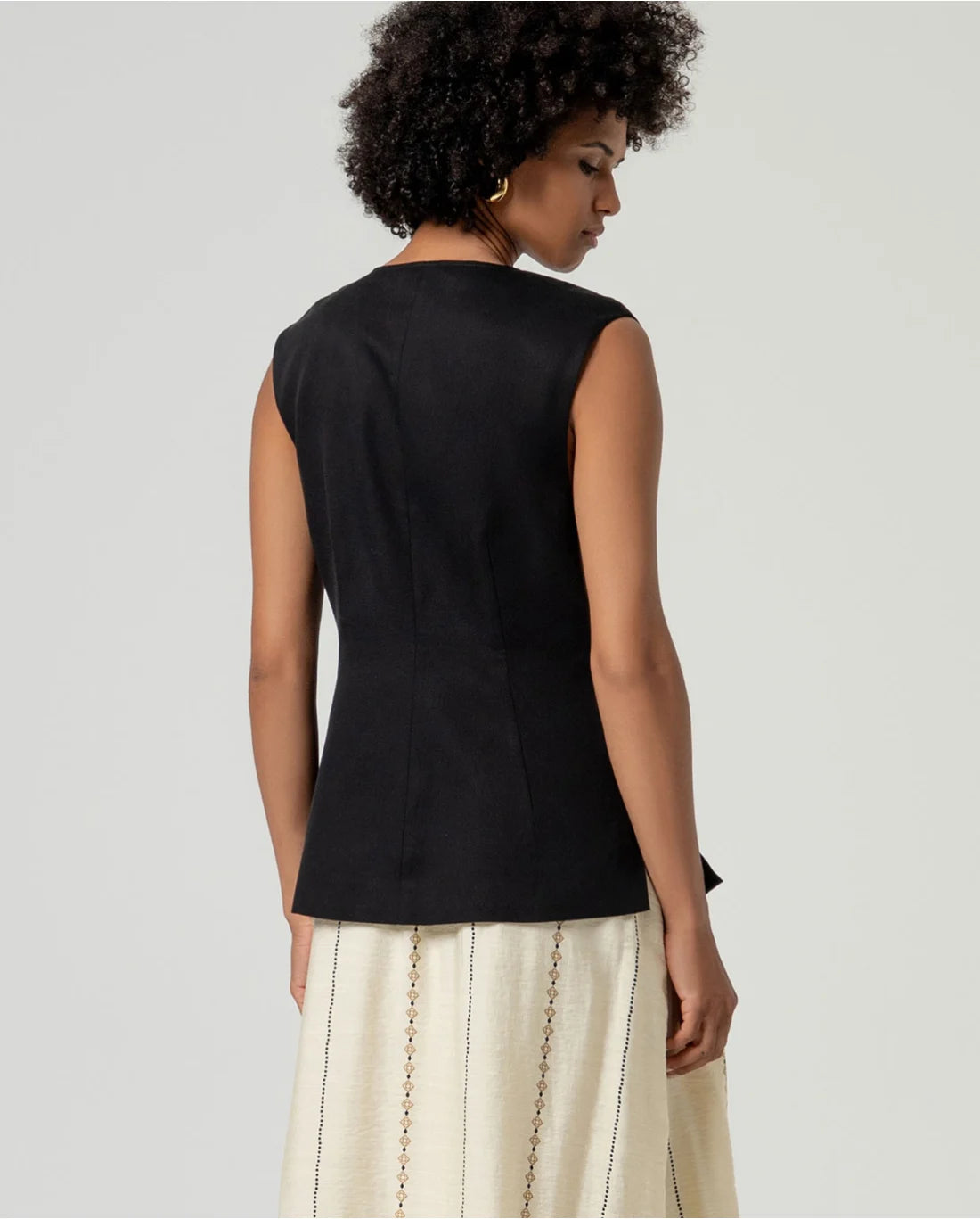 SURKANA - Gilet elegante, Nero