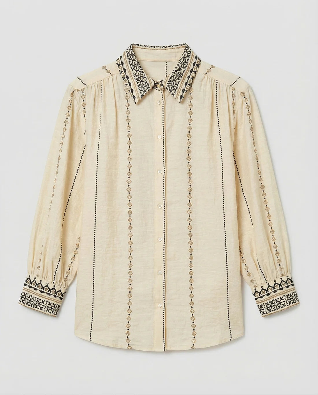 SURKANA - Camicia maniche larghe, Crudo