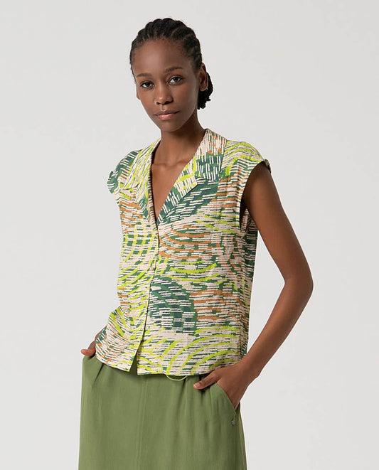 SURKANA - Camicia fantasia, Verde