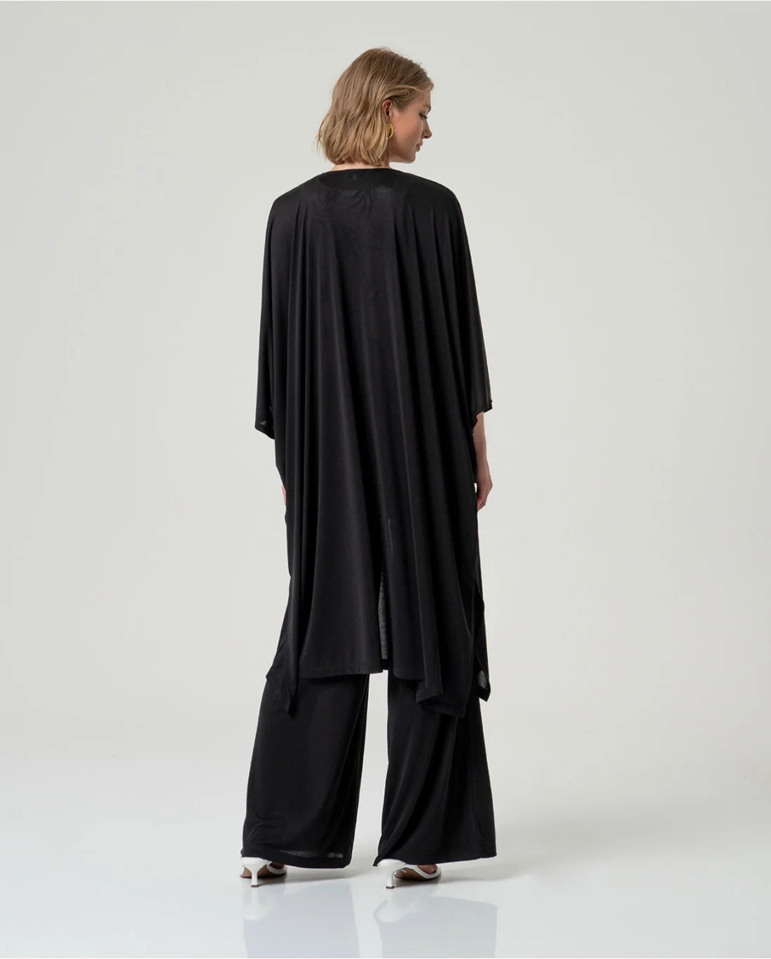 SURKANA - Kimono lungo, Nero