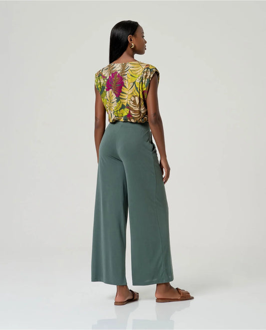 SURKANA - Pantalone largo, Verde Bottiglia