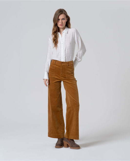SURKANA - Pantalone in velluto a coste, Mostarda