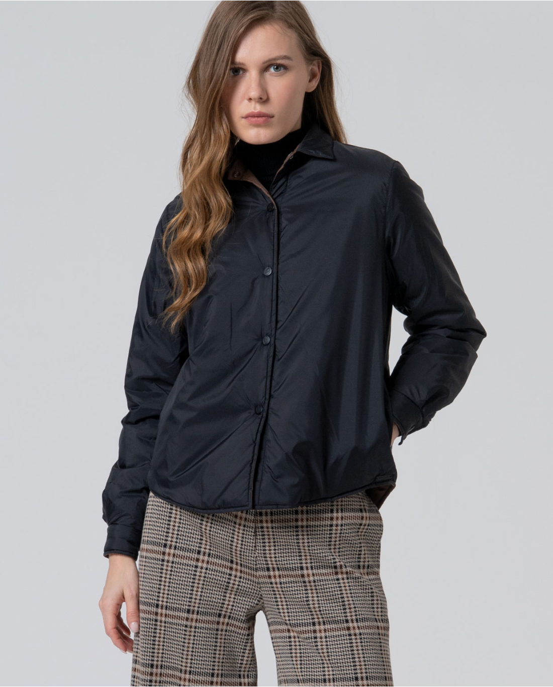 SURKANA - Giacca trapuntata reversibile, Nero