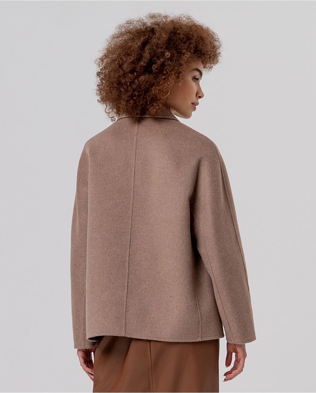 SURKANA - Cappotto doppiopetto in lana, Camel